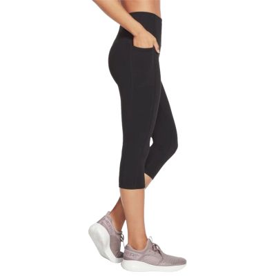 3. Skechers Go Walk High Waisted Capri Short W2CP2-BLK Czarne XS