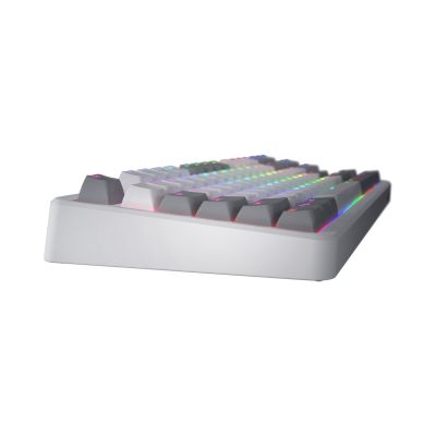 5. HATOR Rockfall 3 TKL Wireless klawiatura Uniwersalne USB + RF Wireless + Bluetooth QWERTY Angielski Biały