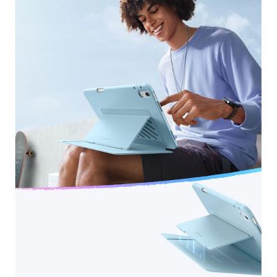 8. Etui ESR Flip Hybrid na iPad Air 13" 1 / 2 - niebieskie