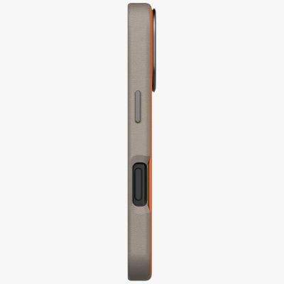 4. Etui UNIQ Lyden DS na iPhone 17 Pro Magclick Charging - pomarańczowo-szary