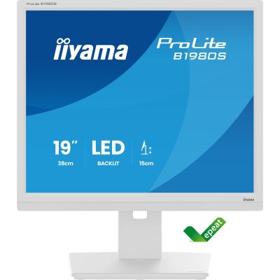 12. iiyama ProLite B1980S-W1 monitor komputerowy 48,3 cm (19") 1280 x 1024 px SVGA LED Biały