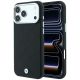 Etui BMW Sign Deboss Quilted Metal Logo MagSafe na iPhone 18 Pro Max / 17 Pro Max - czarne