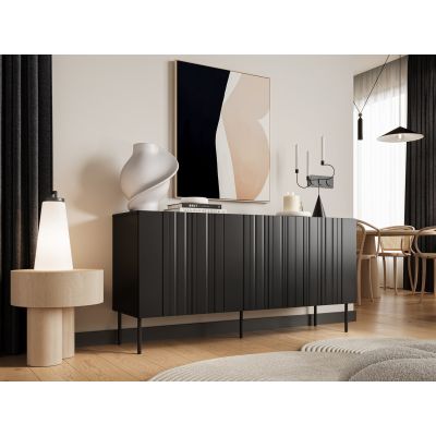 3. Komoda ISLA 150,5x40x75 czarny mat