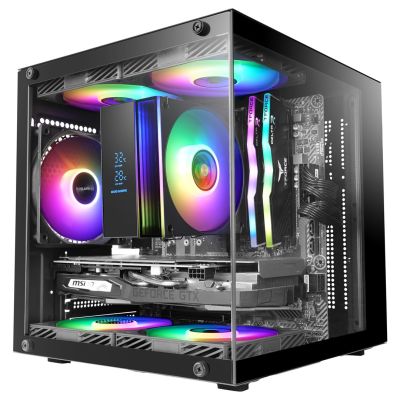 2. TACENS MARS MC-CUBE 1xARGB USB-C mATX- obudowa/cases