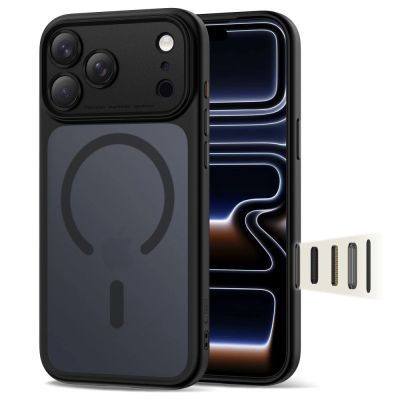 Etui Tech-Protect Magpeak Magsafe CC na iPhone 17 Pro - czarny mat