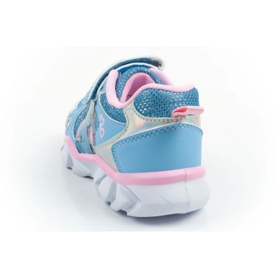 5. Leomil buty sportowe dziecięce sneakersy Stitch lekkie na rzep LED niebieskie