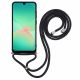 2. Etui na Samsung Galaxy A17 5G / A17 4G z wyściółką z włókna i paskiem crossbody - czarne