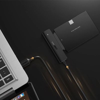 2. Ugreen adapter przejściówka dysku HDD SSD 2,5'' SATA III 3.0 - USB 3.2 Gen 1 (USB 5 Gbps) czarny (70609 CM321)
