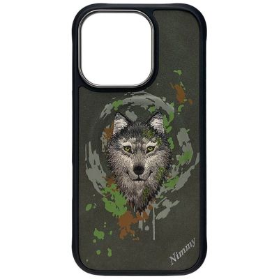 4. Etui Nimmy Wilk MagSafe na iPhone 16 Pro Max - szare