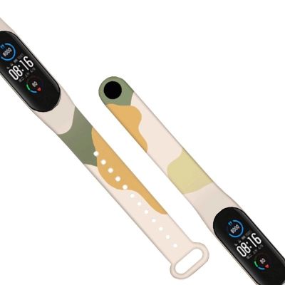 3. Strap Moro opaska do Xiaomi Mi Band 3 / 4 silikonowy pasek bransoletka do zegarka wzór 10