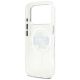 7. Etui Karl Lagerfeld IML Glitter Karl & Choupette Sketch Logo MagSafe na iPhone 17 Pro - przezroczyste