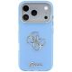 3. Etui Guess IML 4G Script Metal na iPhone 17 Pro / 18 Pro - jasnoniebieskie