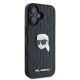4. Etui Karl Lagerfeld Monogram Karl Head Pin na iPhone 16 - czarne