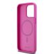 7. Etui DKNY Leather Monogram Pattern Metal Logo MagSafe na iPhone 15 Pro Max - różowe