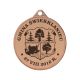Medal metalowy z grawerowaniem na laminacie