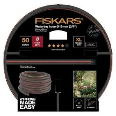 2. Fiskars 1027111 wąż ogrodowy 50 m Nad ziemią Czarny, Czerwony