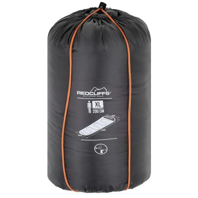 6. ŚPIWÓR TURYSTYCZNY MUMIA XXL 230x80/50CM SZARY REDCLIFFS