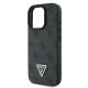 6. Etui Guess Leather 4G Triangle Strass MagSafe na iPhone 16 Pro Max - czarne