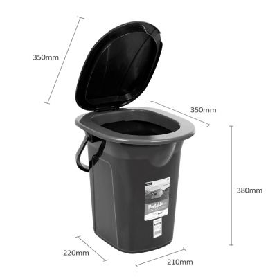 2. GREENBLUE TOALETA TURYSTYCZNA, CZARNO-GRANATOWA GB320BB