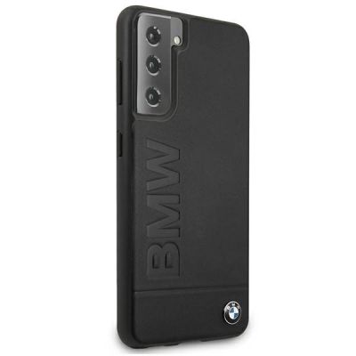 4. Etui BMW Signature Logo Imprint na Samsung Galaxy S21+ - czarne