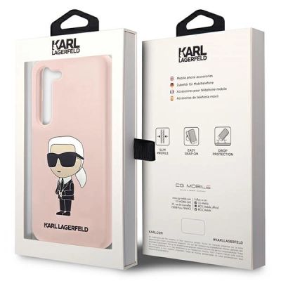 8. Etui Karl Lagerfeld Silicone Ikonik na Samsung Galaxy S23+ - różowe