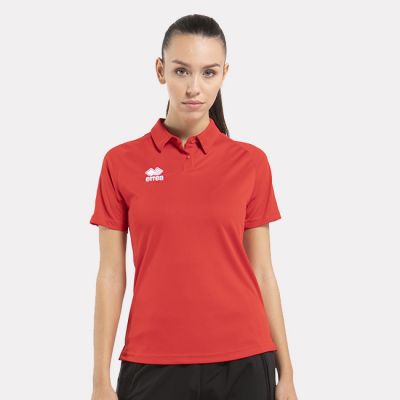 2. ERREA Koszulka damska polo Shedir r. S czerwona