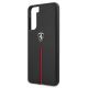 6. Etui Ferrari Off Track Leather Nylon Stripe na Samsung Galaxy S21 - czarne
