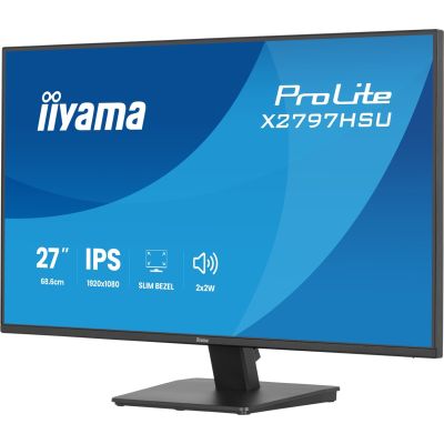 18. iiyama ProLite X2797HSU-B1 monitor komputerowy 68,6 cm (27") 1920 x 1080 px Full HD LED Czarny