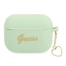 Etui Guess Silicone Charm Heart Collection na AirPods Pro - zielone