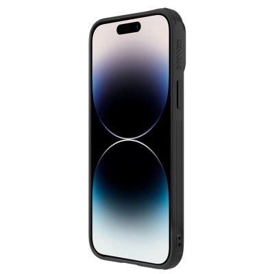 4. Nillkin Synthetic Fiber S Case etui iPhone 14 Pro z osłoną na aparat czarny