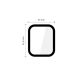 2. Szkło Tech-Protect Glass Flex+ 2-pack na Apple Watch 44 mm - czarne