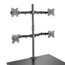Lindy 40659 uchwyt / stojak do monitorów 71,1 cm (28") Biurko Czarny