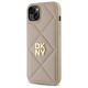 2. Etui DKNY Quilted Stack Logo na iPhone 15 Plus - beżowe