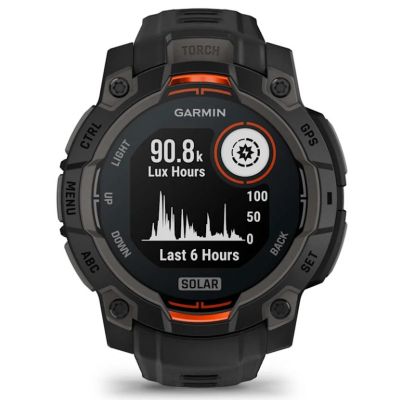 15. Garmin Instinct® 3 – 45 mm, Solar Zegarek Czarny