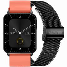 Smartwatch Gravity Czerwono Czarny 2 Paski GT17-10