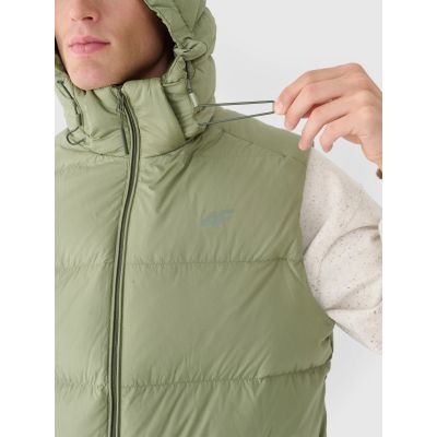 10. Bezrękawnik puchowy z naturalnym wypełnieniem męski 4F 4FWAW24TVJAM148-43S