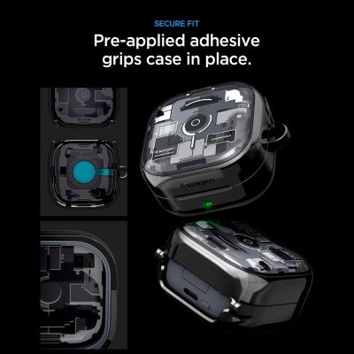 8. Etui Spigen Ultra Hybrid Zero One na Samsung Galaxy Buds 4 / 4 Pro - czarne