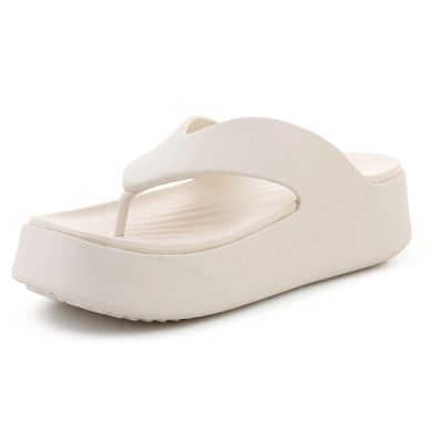 3. CROCS GATAWAY PLATFORM FLIP STUCCO 209410-160