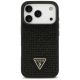 3. Etui Guess Rhinestone Triangle Logo na iPhone 17 Pro - czarne