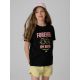 T-shirt regular z nadrukiem dziewczęcy 4F 4FJRAW26TTSHF4240-20S