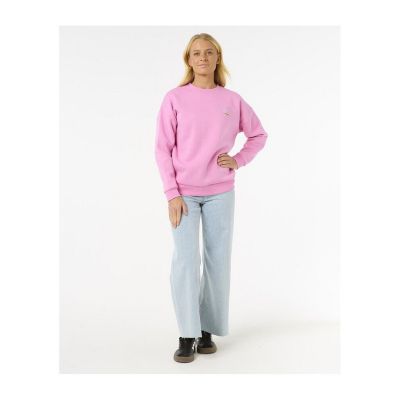 4. Bluza RIP CURL Hibiscus Diamond Heritage Crew różowy