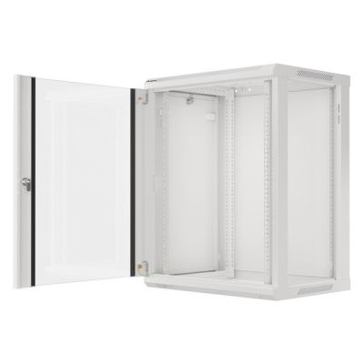 2. Szafa Rack Lanberg  WF01-6415-10S (770mm / 600mm / 450 mm; wisząca; szary)