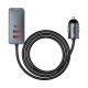 2. Ładowarka samochodowa Baseus Share Together 120W wieloportowa 2x USB-A + 2x USB-C - szara