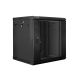 7. Szafa instalacyjna rack wisząca dwusekcyjna 19" 12U 600x600 czarna Lanberg (flat pack)