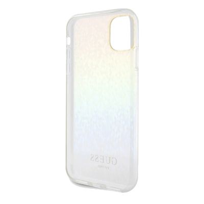 7. Etui Guess IML Faceted Mirror Disco Iridescent na iPhone 11 / Xr - wielokolorowe