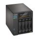 5. NAS Asustor AS6804T; Tower; 4x (3.5" SATA HDD/ 2.5" SSD); AMD Ryzen Embedded V3C14; 16G ECC DDR5 SODIMM (max. 64GB), 2x 10GbE, 2x 5GbE, 4x M.2 2280 NVMe PCIe 4.0, 2x USB4, 2x USB 3.2 Gen, 1x optional 10 GbE card