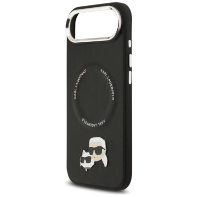 6. Etui Karl Lagerfeld Karl & Choupette Pins MagSafe na iPhone Air - czarne