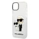 6. Etui Karl Lagerfeld Glitter Karl&Choupette na iPhone 14 Plus - przezroczyste