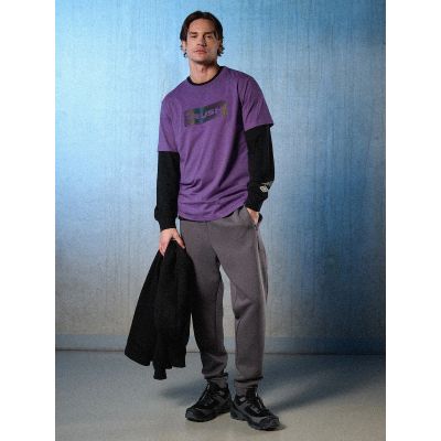 6. T-shirt regular z nadrukiem męski 4F 4FRSS26TTSHM3659-50S