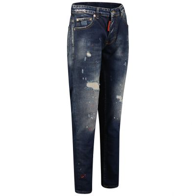 4. Spodnie jeansowe męskie Geographical Norway MOD 201 EO MEN 2614 niebieskie (SW5423H/GNO/Blue)